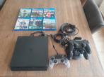 Playstation 4 met 6 spellen, Ophalen of Verzenden, Original, Met 3 controllers of meer, 500 GB