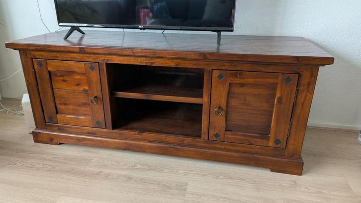 Houten TV Meubel, Huis en Inrichting, Kasten | Televisiemeubels, Gebruikt, Minder dan 100 cm, 150 tot 200 cm, 50 tot 75 cm, Overige houtsoorten
