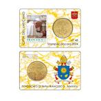 4x Coincard 50 eurocent Vaticaan 2024 + Zegel - Nr 48 t/m 51, Postzegels en Munten, Munten | Europa | Euromunten, Verzenden, Vaticaanstad