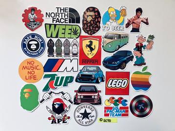 Stickers The North Face LEGO Volkswagen MK1 MK2 auto cartoon beschikbaar voor biedingen