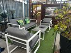 Mooie aluminium loungeset tuinset, Ophalen, Zo goed als nieuw, Aluminium, Bank