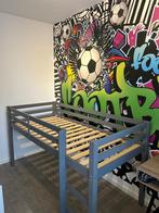 Halfhoogslaper Ties (excl. wanden) - antraciet - 90x200 cm, Kinderen en Baby's, Kinderkamer | Stapelbedden en Hoogslapers, Ophalen