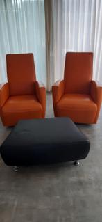 leren draaistoelen, Ophalen, Gebruikt