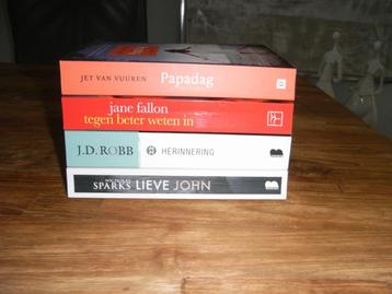 thrillers/romans JANE FALLON/JD ROBB/JET VAN VUUREN/ SPARKS beschikbaar voor biedingen