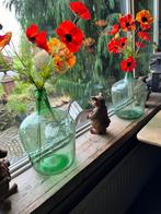 2 x groene franse gistflessen 10 lt, Ophalen, Gebruikt, Glas, Minder dan 50 cm