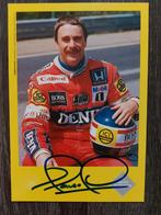 Nigel Mansell promo kaart met handtekening., Verzamelen, Automerken, Motoren en Formule 1, Ophalen of Verzenden, Zo goed als nieuw