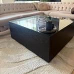 ZGAN Zwarte Salontafel 100x100cm, Huis en Inrichting, Tafels | Salontafels, 100 tot 150 cm, Vierkant, Ophalen of Verzenden, Zo goed als nieuw
