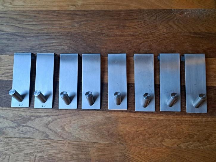 RVS Kledinghaken - Zack Design, Huis en Inrichting, Woonaccessoires | Kapstokken, Gebruikt, Wandhaken, Minder dan 100 cm, Metaal