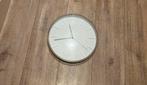 Witte Analoge Klok, Ophalen of Verzenden, Zo goed als nieuw, Analoog, Wekker of Tafelklok