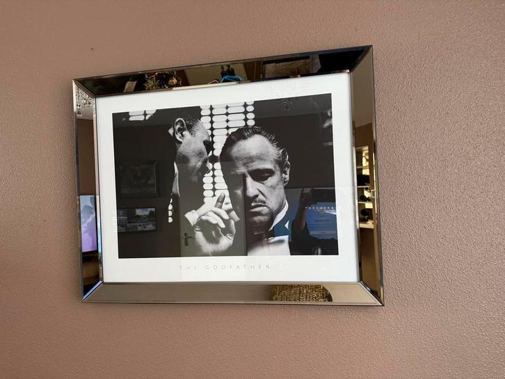 Spiegelijsten eric kuster the godfather en tony montana, Huis en Inrichting, Woonaccessoires | Spiegels, Zo goed als nieuw, Minder dan 100 cm