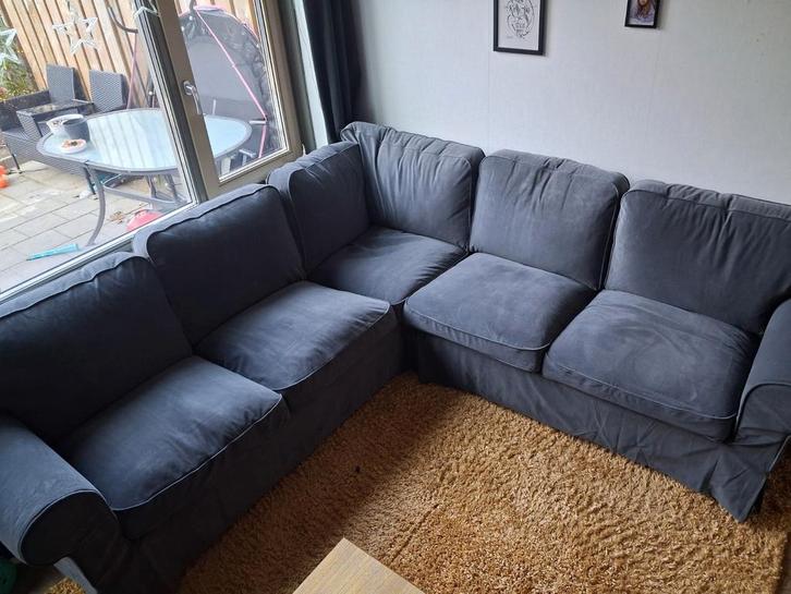 Nieuwe ektrop hoekbank, Huis en Inrichting, Banken | Complete zithoeken, Nieuw, Hout, Stof, Ophalen