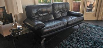 Ligne Roset zwart leren bank beschikbaar voor biedingen