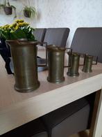4 tinnen maatbekers, Antiek en Kunst, Antiek | Tin, Ophalen of Verzenden