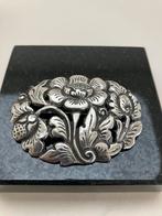 Grote zilveren Art Nouveau speld, Ophalen of Verzenden, Zilver, Broche