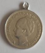 munthanger  2,5 gulden, Wilhelmina 1929 zilverl, volgnr 24, Ophalen of Verzenden, Koningin Wilhelmina, Losse munt, Zilver