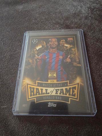 Topps match attax 25/26 hall of fame Ronaldinho beschikbaar voor biedingen