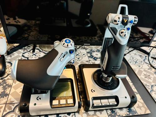 Logitech/Saitek flightcontrol pro X52, Computers en Software, Joysticks, Gebruikt, Ophalen of Verzenden