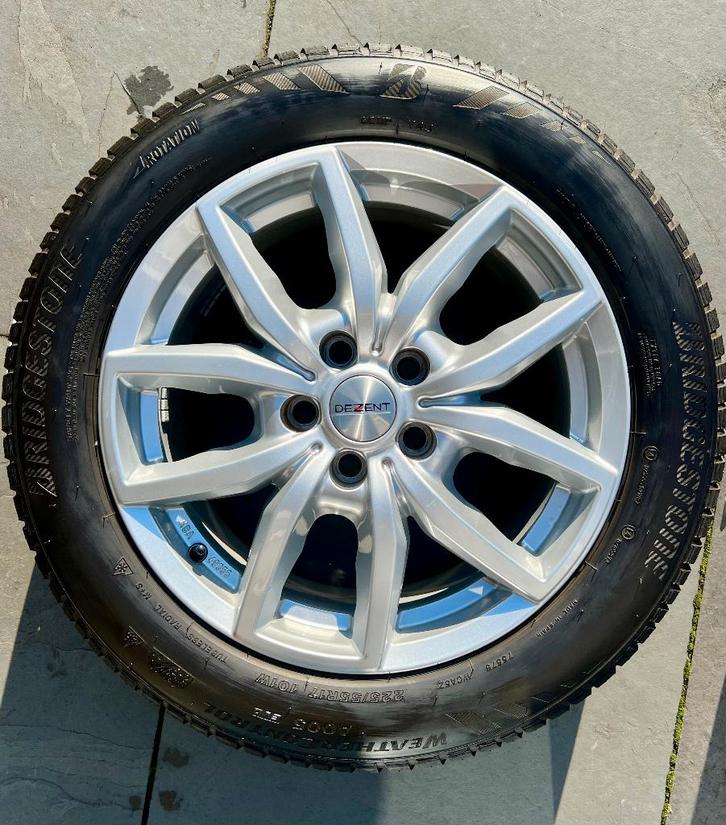 LM velgen + Bridgestone All Season 3PMSF-symbool, Auto-onderdelen, Banden en Velgen, Banden en Velgen, All Season, 17 inch, 225 mm