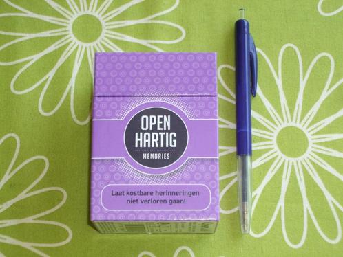 Nieuw: Openhartig - Memories, Hobby en Vrije tijd, Gezelschapsspellen | Overige, Nieuw, Een of twee spelers, Drie of vier spelers