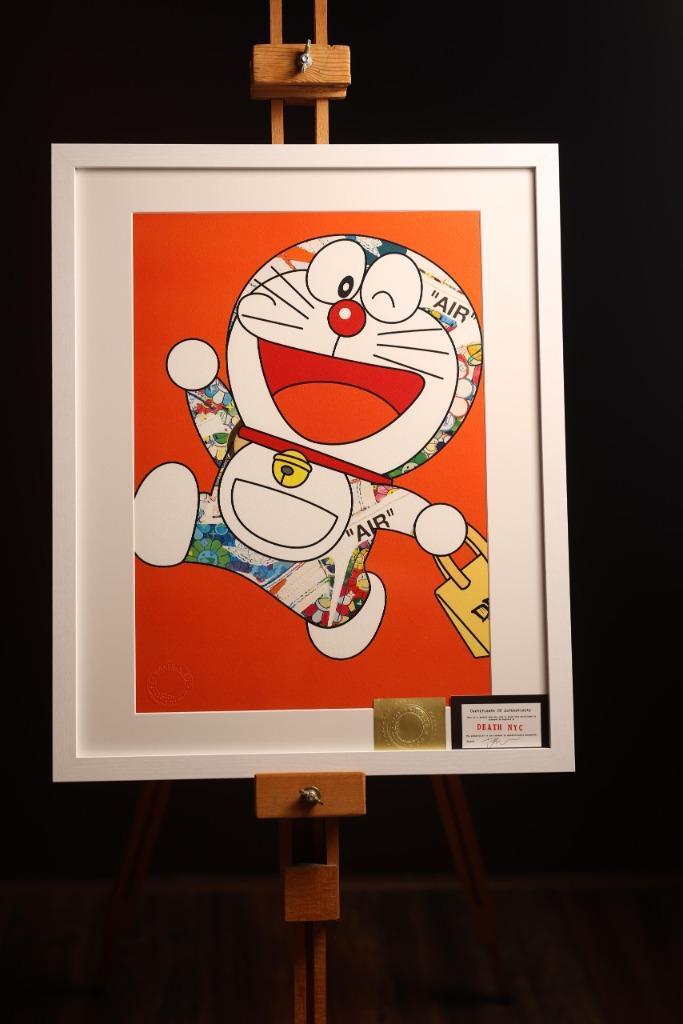 exclusief kunstwerk van Death NYC (Doraemon x Nike Air), Antiek en Kunst, Kunst | Litho's en Zeefdrukken, Ophalen of Verzenden