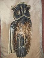 Hand gesneden houten beeld van een uil, Ophalen of Verzenden