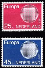 CEPT Europa Nederland 1970 MiNr. 942- 943 pf NVPH 971- 972, Postzegels en Munten, Postzegels | Nederland, Na 1940, Verzenden, Postfris