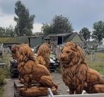 Oud roest look grote leeuwen, Ophalen of Verzenden, Nieuw, Beton, Dierenbeeld