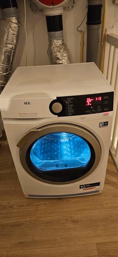 AEG Droger - Goed Onderhouden, Witgoed en Apparatuur, Wasdrogers, Gebruikt, Condens, Voorlader, 6 tot 8 kg, 85 tot 90 cm, Anti-kreukfase