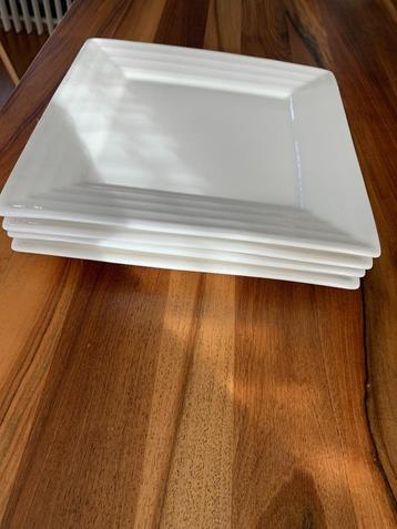 Cosy & Trendy Napoli White Plat Bord 30x30cm (4 stuks) beschikbaar voor biedingen