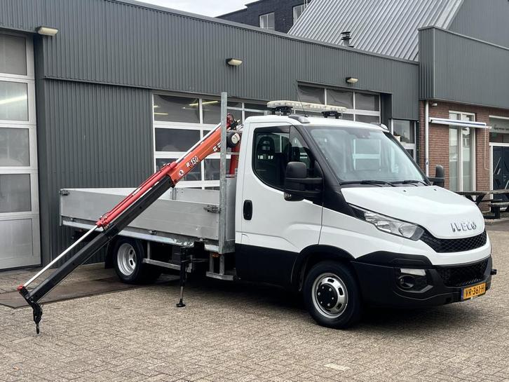 Iveco Daily 35C15 3.0 345 Maxilift Laadkraan Airco Cruise co, Auto's, Bestelauto's, Bedrijf, Te koop, ABS, Airbags, Airconditioning