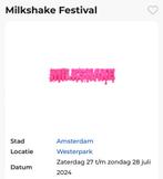 Milkshake festival 2 kaarten, Tickets en Kaartjes