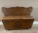 Vintage Houten Kinderbankje - 93cm Breed, Ophalen, Gebruikt, 100 tot 150 cm, 75 tot 100 cm