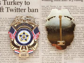 California Police Badge / Agent Politie USA Amerika beschikbaar voor biedingen