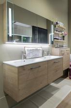 Complete showroom Badmeubel 120cm, spiegelkast, extra kast, Huis en Inrichting, Badkamer | Badkamermeubels, 100 tot 150 cm, Overige typen