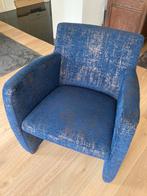 Leolux feauteuiltjes blauw vintage look, Huis en Inrichting, Fauteuils, Minder dan 75 cm, Stof, Zo goed als nieuw, 50 tot 75 cm