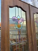Set glas in lood deuren jugendstil 201x151cm., Ophalen