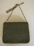 Feestelijk herfstgroen avondtasje met goudkleurige ketting, Ophalen of Verzenden, Zo goed als nieuw, Groen, Overige merken