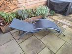 Gebruikte, comfortabele tuinligstoel, Tuin en Terras, Ligbedden, Ophalen, Gebruikt, Textileen, Verstelbaar
