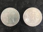 2 rijksdaalders 1930 en 1931 zilver., Postzegels en Munten, Zilver, 2½ gulden, Koningin Wilhelmina, Ophalen of Verzenden