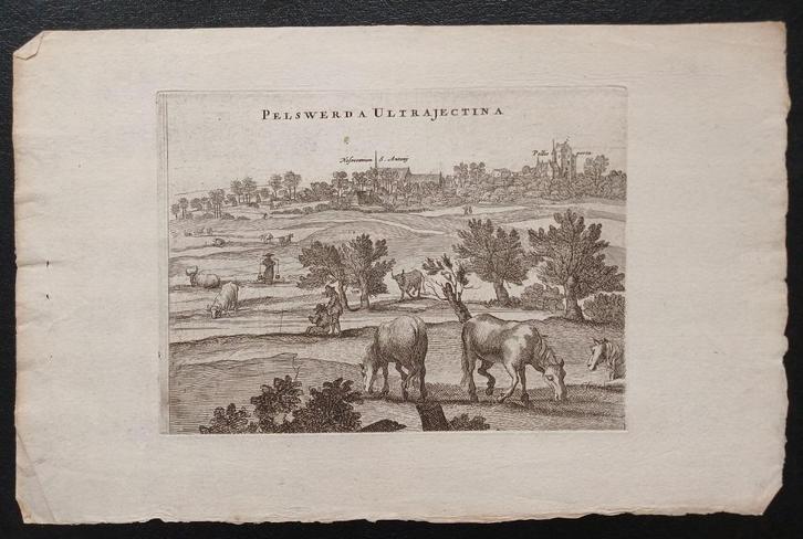 Gezicht op Utrecht Pijlsweerd gravure ca. 1697, Antiek en Kunst, Kunst | Etsen en Gravures, Verzenden
