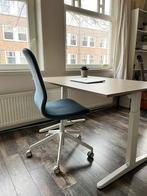 IKEA LÅNGFJÄLL bureaustoel – blauw, Huis en Inrichting, Bureaustoelen, Ophalen, Zo goed als nieuw, Blauw