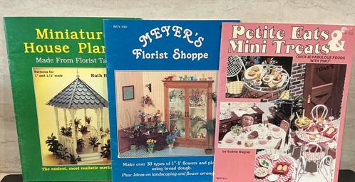 3 Boekjes Miniaturen Maken Voor In Het Poppenhuis 80 e Jaren, Boeken, Hobby en Vrije tijd, Gelezen, Kleien en Boetseren, Ophalen of Verzenden