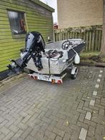 Aluminium Buster Sunbuster met Mercury 20PK EFI, Watersport en Boten, Vis- en Consoleboten, Ophalen, 10 tot 30 pk, Aluminium, Zo goed als nieuw