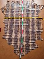 Echt leer met mooie snakeprint, Bruin, Leer of Kunstleer, Nieuw, Ophalen of Verzenden