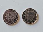 2x gulden dubbele koppen 1980, Postzegels en Munten, Munten | Nederland, Ophalen of Verzenden, Koningin Juliana, 1 gulden