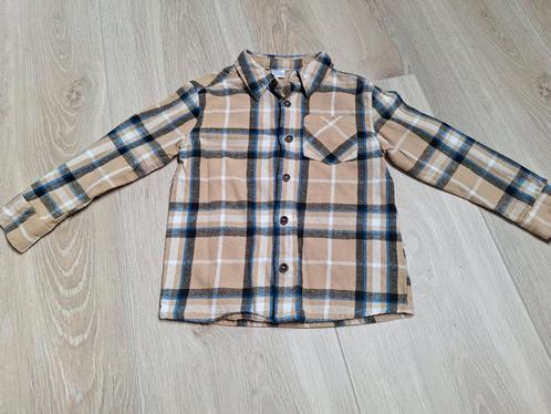 Bruin ruit overhemd / blouse Zeeman - maat 98/104, Kinderen en Baby's, Kinderkleding | Maat 98, Gebruikt, Jongen, Overhemd of Blouse