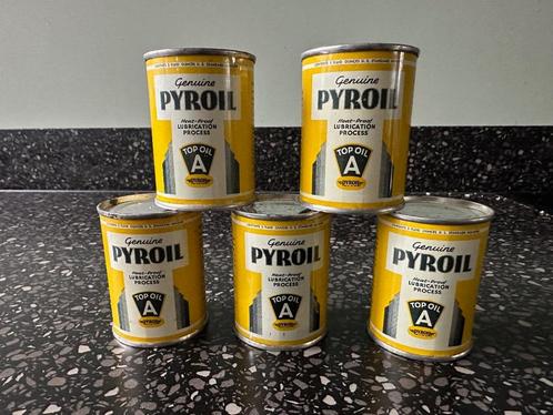 5 PYROIL blikjes. NOS. 3 fluis ounces. Ongeopend blik., Verzamelen, Merken en Reclamevoorwerpen, Gebruikt, Overige typen, Ophalen of Verzenden