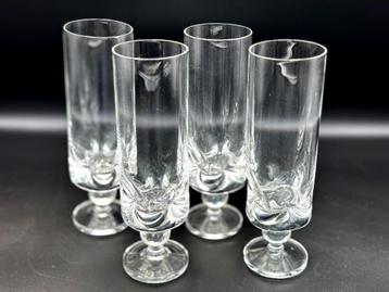 4 x Friedrich Kristall Bierglazen Loodkristal Jaren 70 beschikbaar voor biedingen