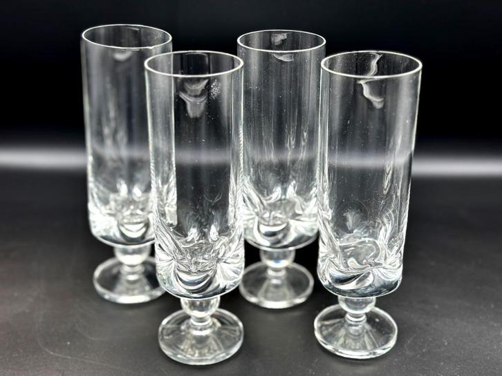 4 x Friedrich Kristall Bierglazen Loodkristal Jaren 70, Verzamelen, Glas en Borrelglaasjes, Zo goed als nieuw, Bierglas, Ophalen of Verzenden