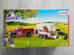 Schleich truck met trailer (42346), Kinderen en Baby's, Speelgoed | Overig, Ophalen, Zo goed als nieuw, Jongen of Meisje